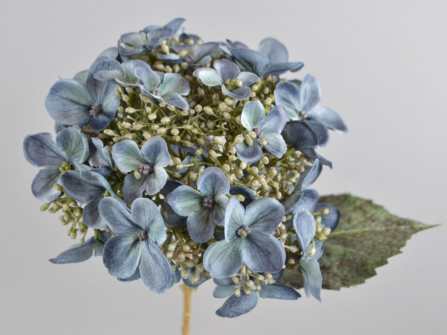 Seidenblume/Kunstblume Hortensienzweig Blau
