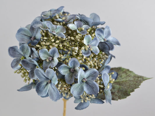Seidenblume/Kunstblume Hortensienzweig Blau