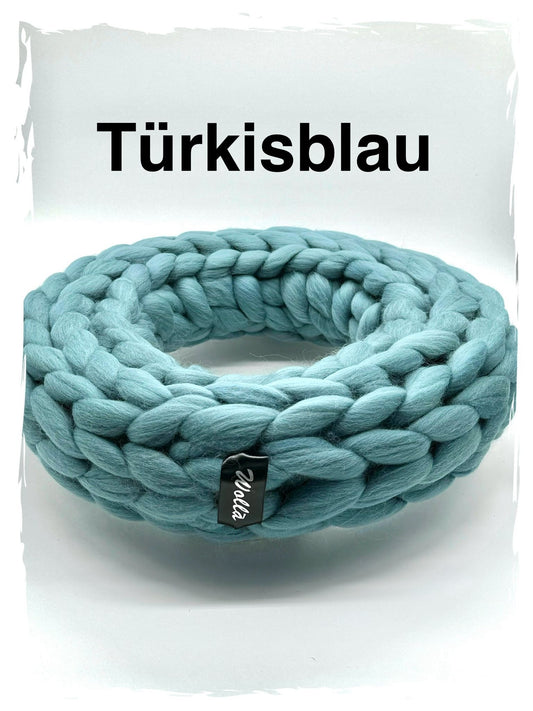 Wollkranz Türkisblau