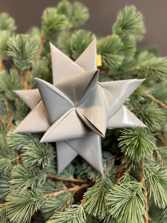 Segeltuch Stern  in Grau zwei Größen Plane Outdoor