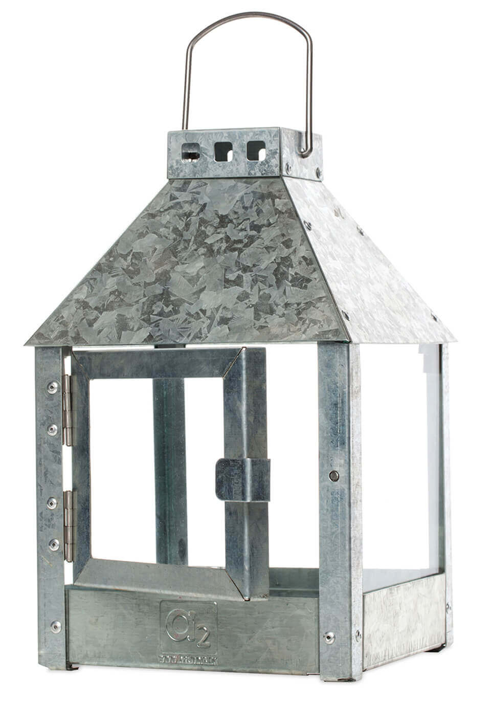 A2 Living Laterne Mini Quadro Galvanisiert