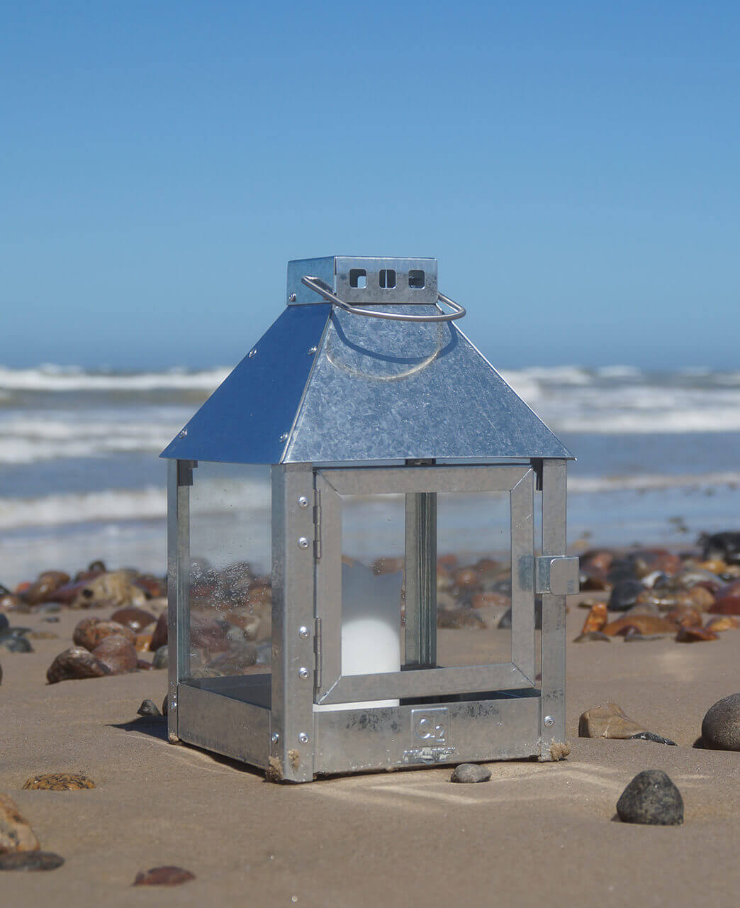 A2 Living Laterne Mini Quadro Galvanisiert