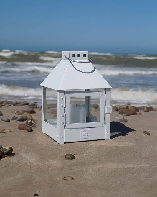 A2 Living Laterne Mini Quadro Weiß