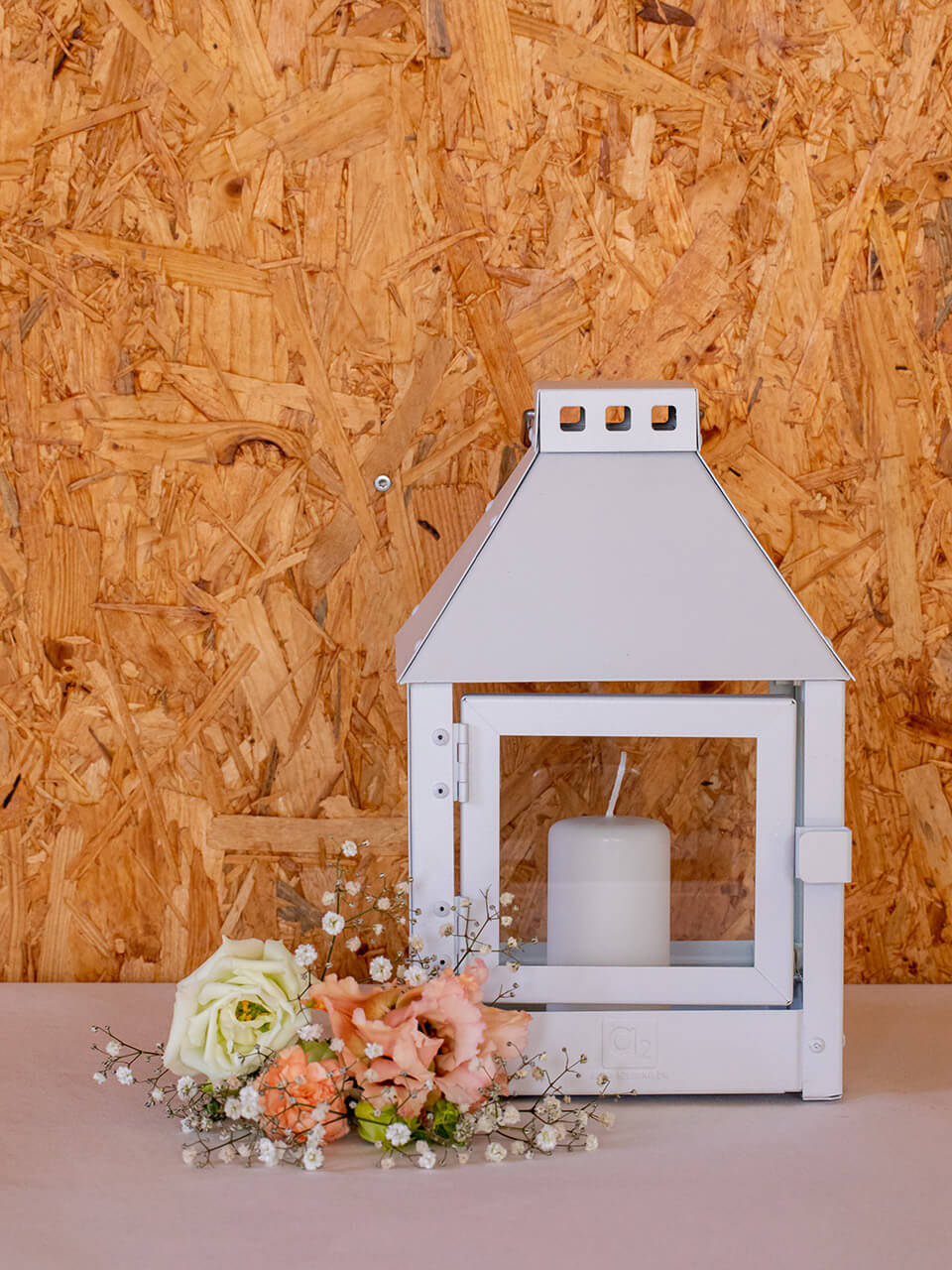A2 Living Laterne Mini Quadro Weiß