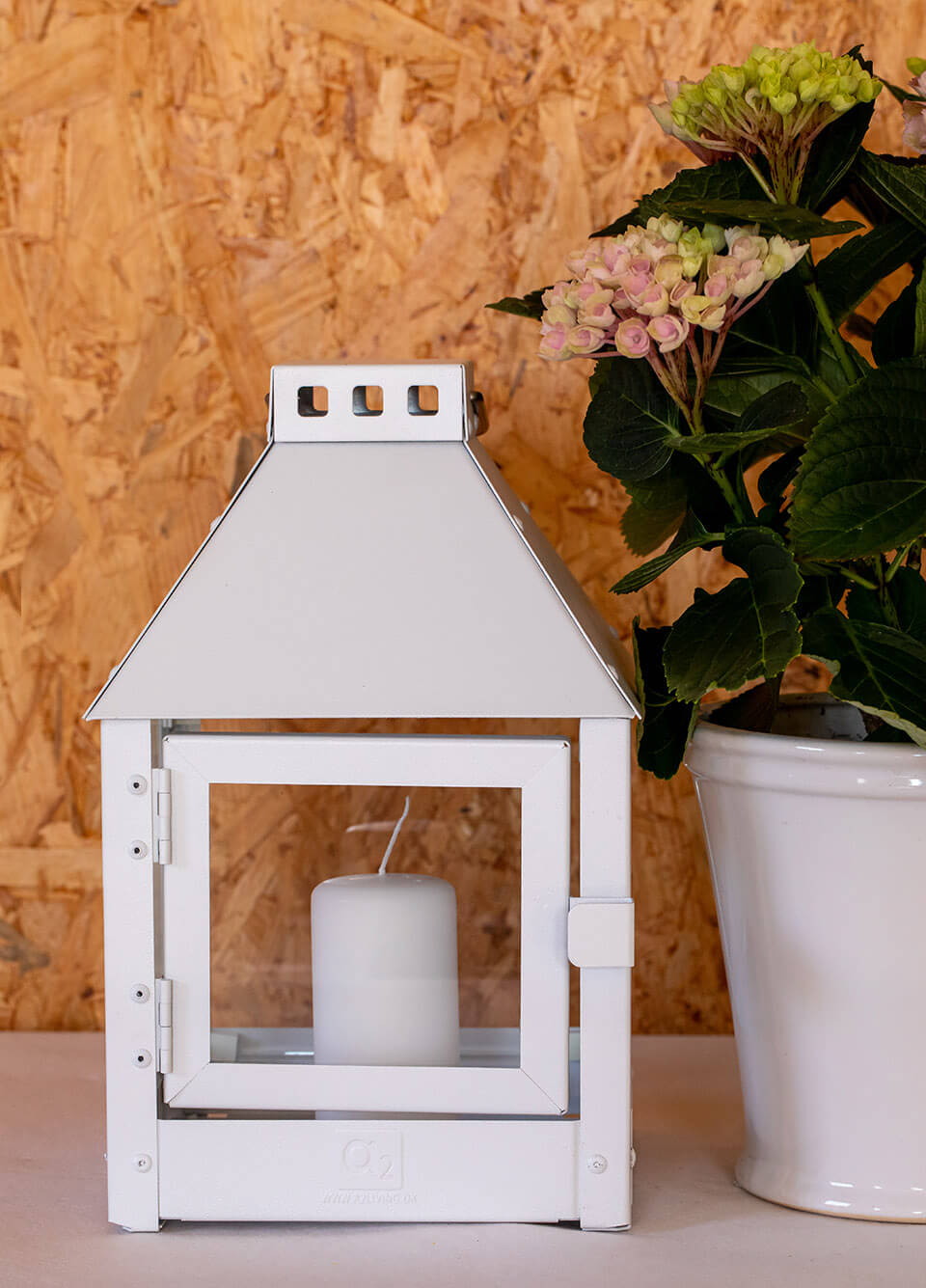 A2 Living Laterne Mini Quadro Weiß