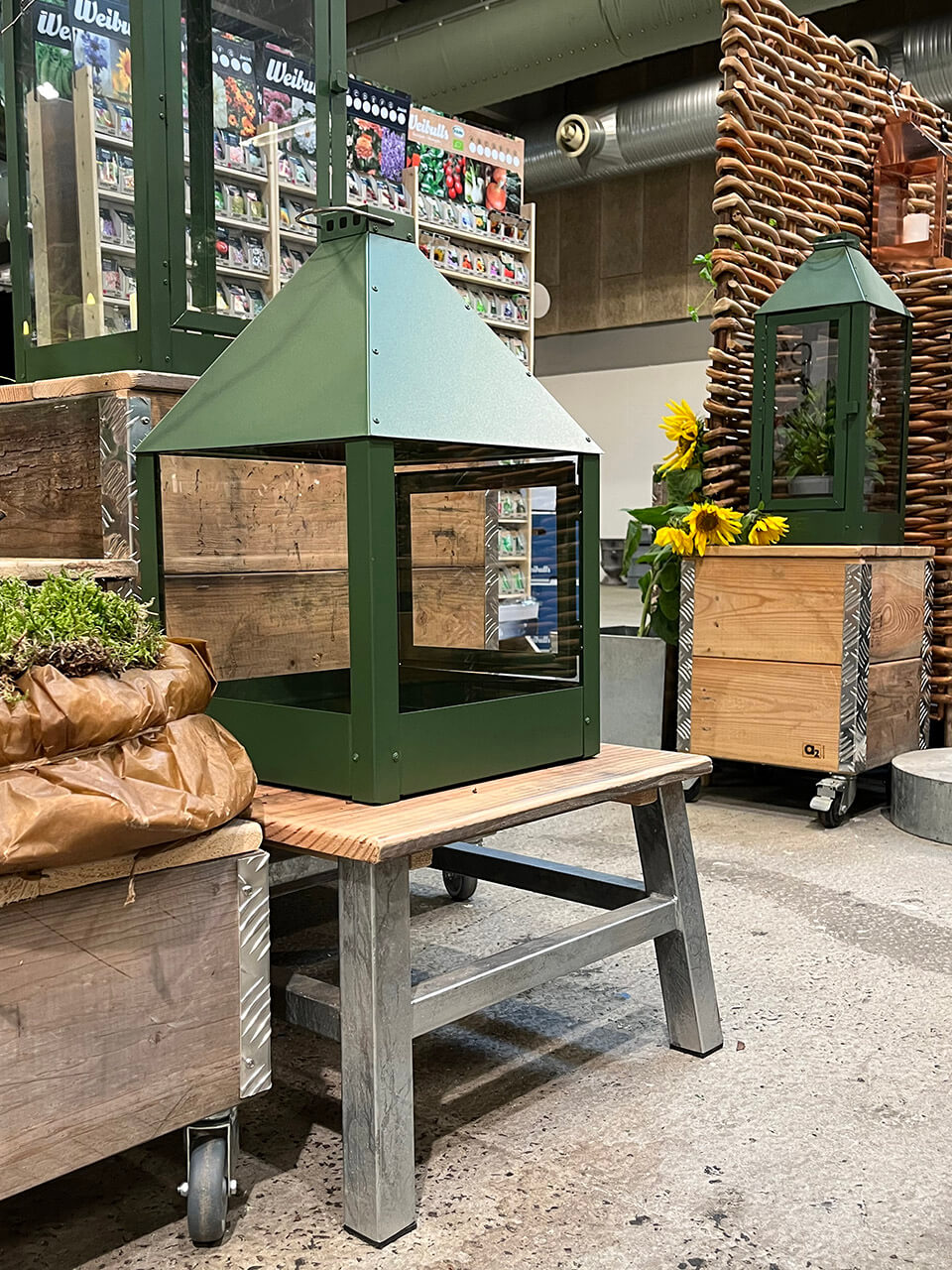 A2 Living Laterne Mega Quadro in Olive inklusive Fracht aus Dänemark