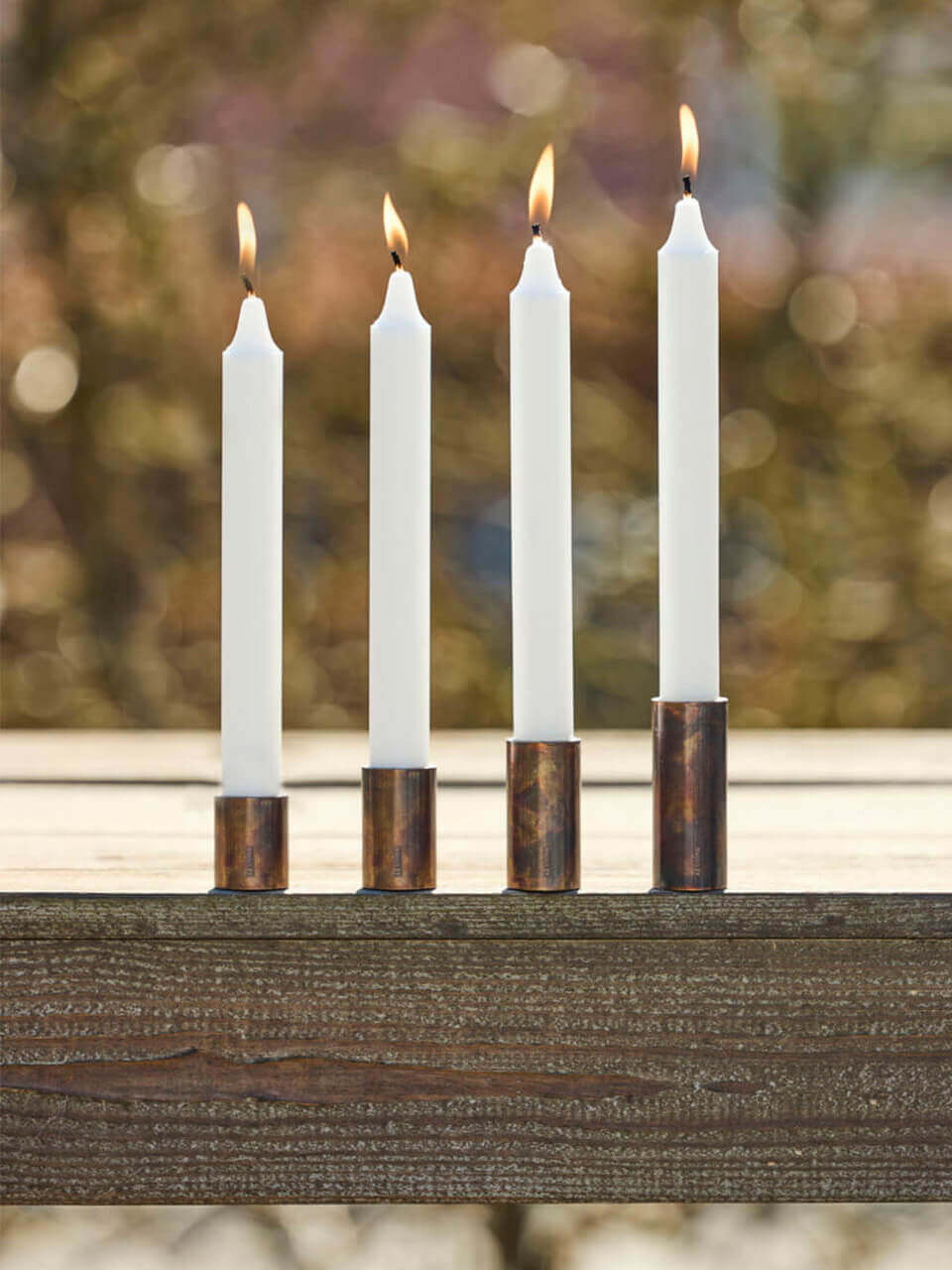 A2 Living Kerzenhalter Kupferoptik mit Magnet 4er Set