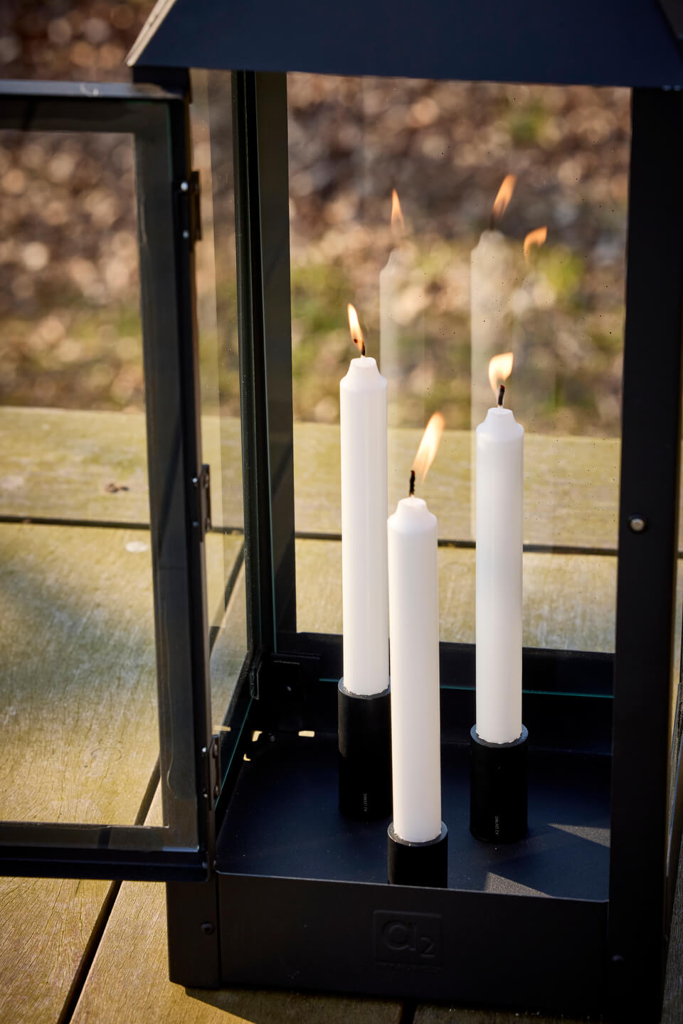 A2 Living Kerzenhalter mit Magnet Schwarz 3er Set