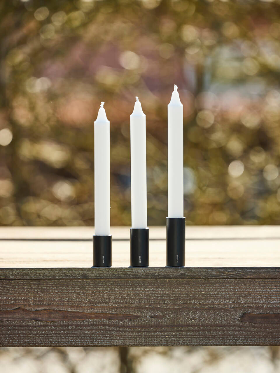 A2 Living Kerzenhalter mit Magnet Schwarz 3er Set