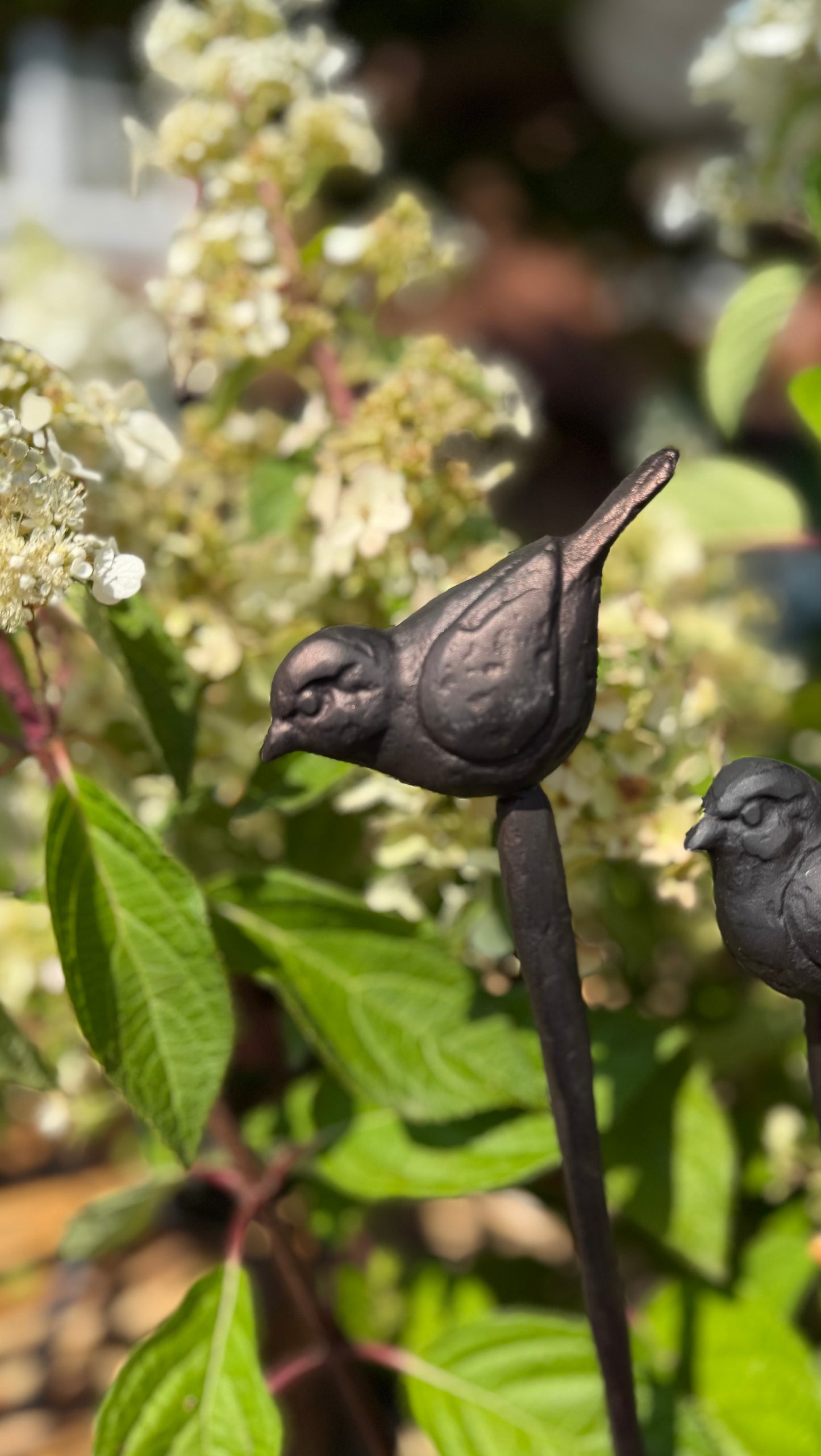 Gartenstecker Spatz