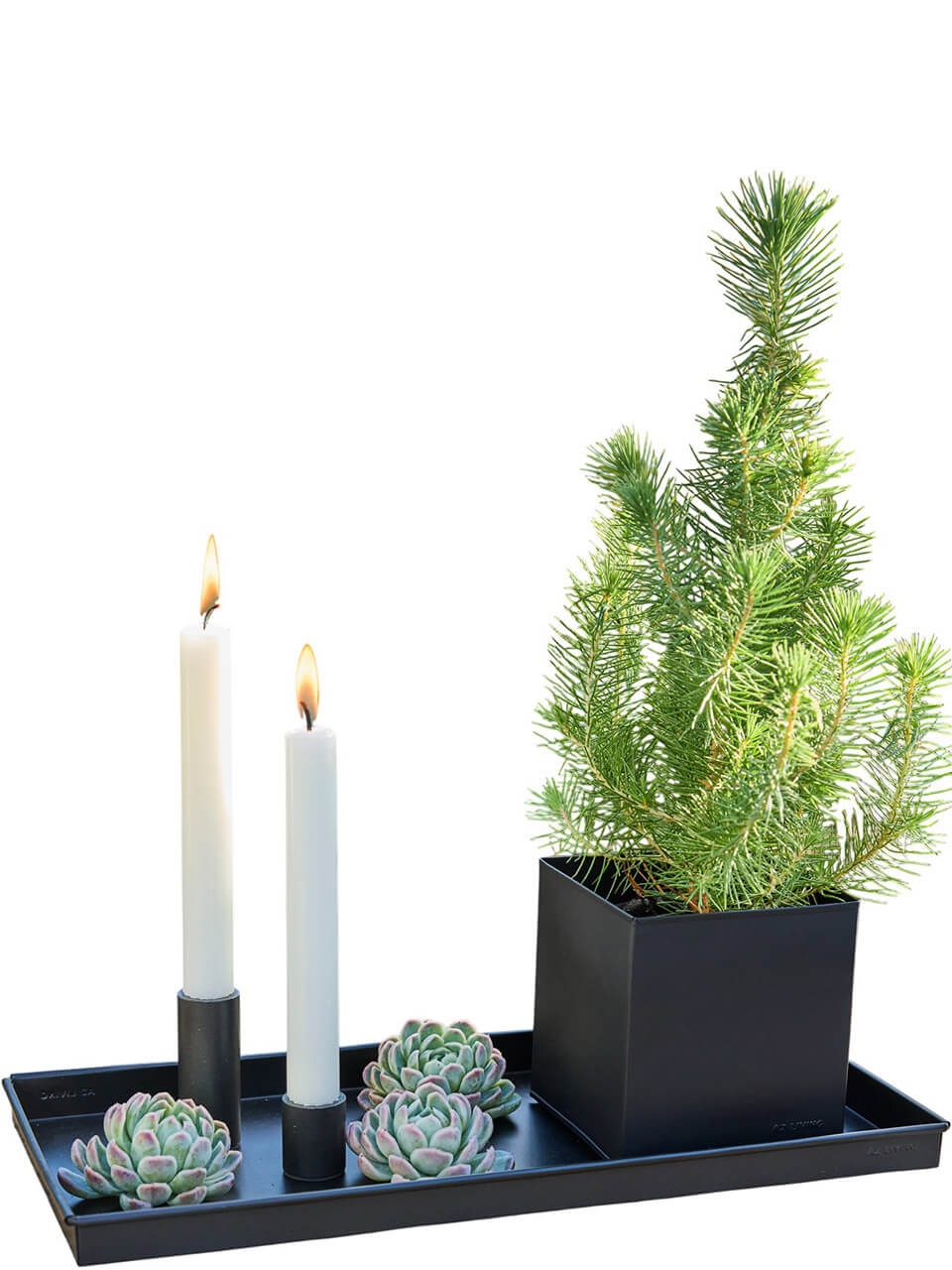 A2 Living Deko Tablett Mini Schwarz