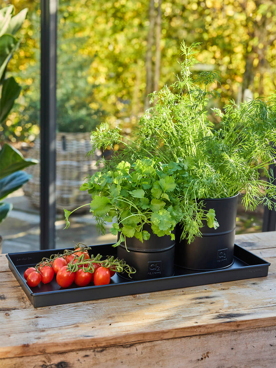 A2 Living Deko Tablett Mini Schwarz