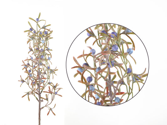 Seidenblume/Kunstblume Mini Beeren-Blatt-Zweig
