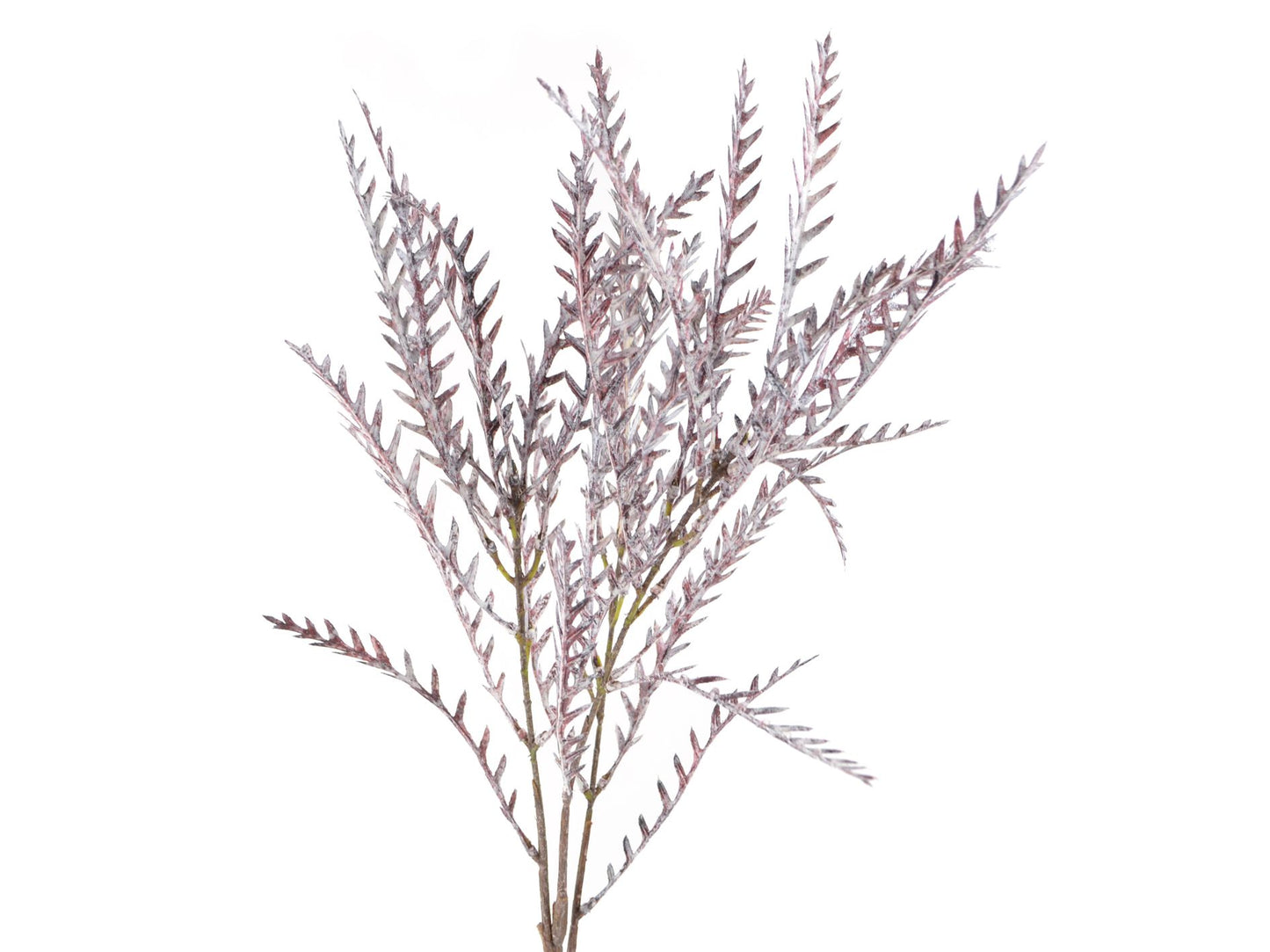Seidenblumen  Blattzweig Burgund gekalkt  Seidenblume/Kunstblume