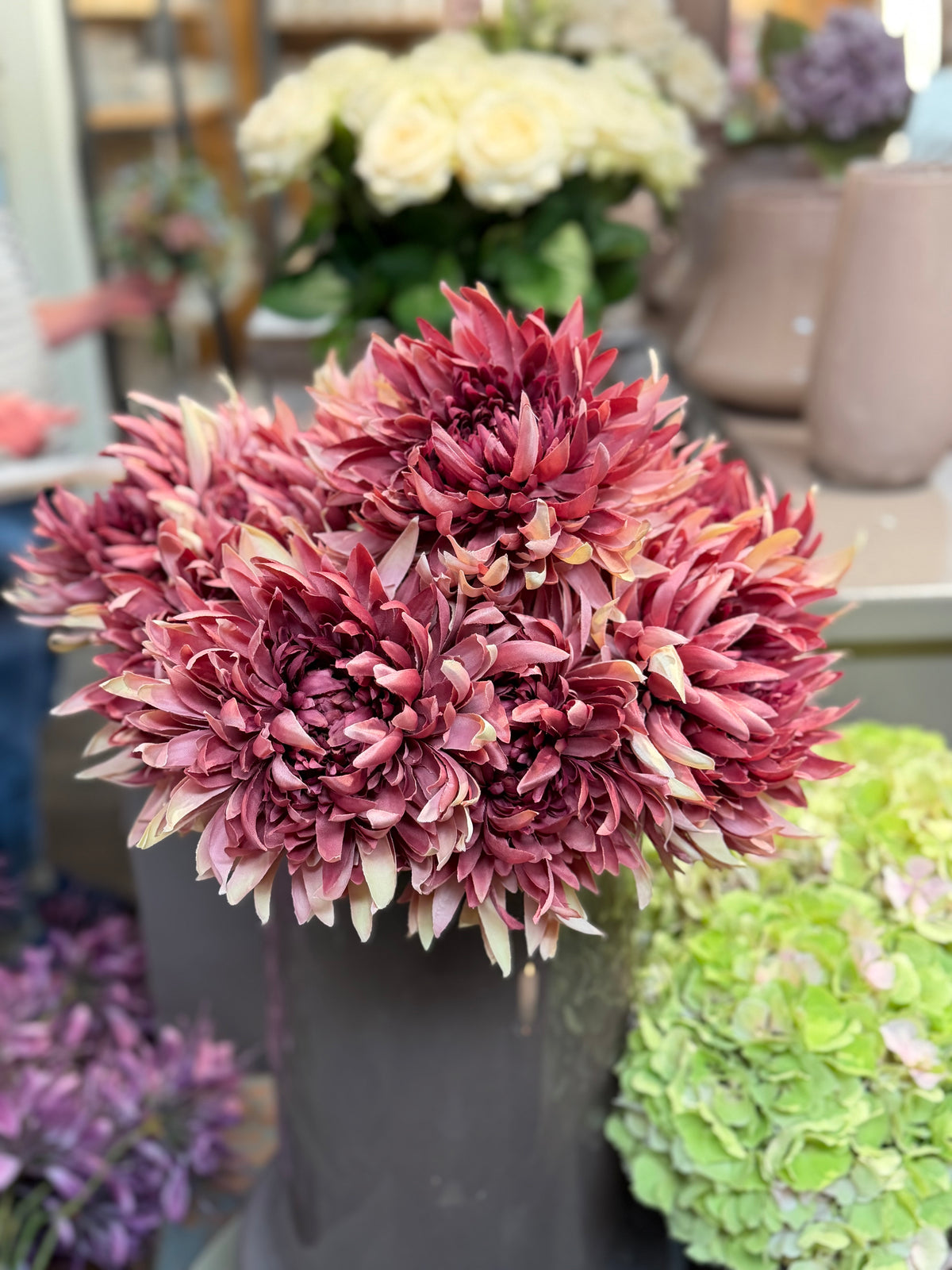 Seidenblume/Kunstblume Dahlie  Beere