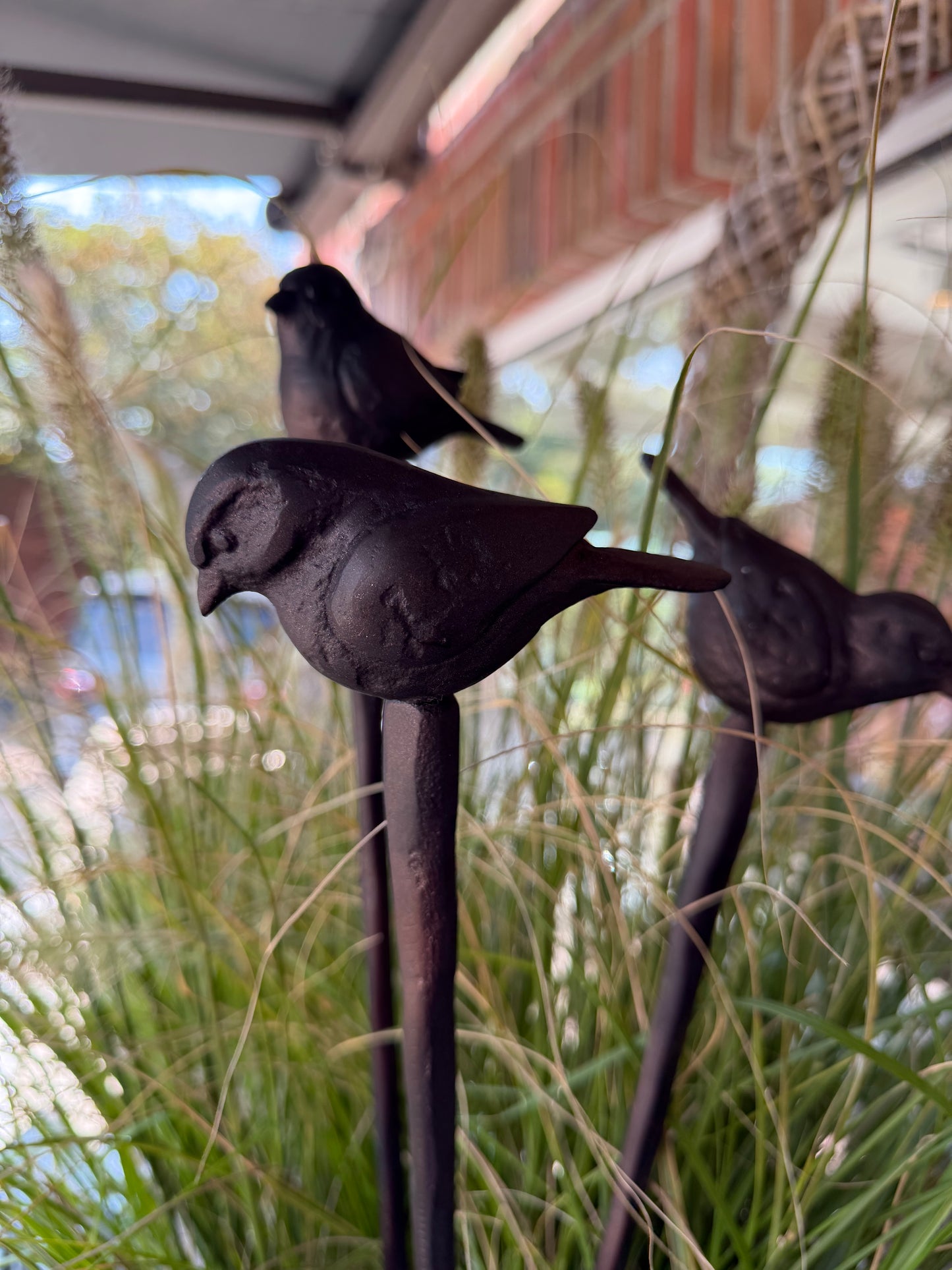 Gartenstecker Spatz