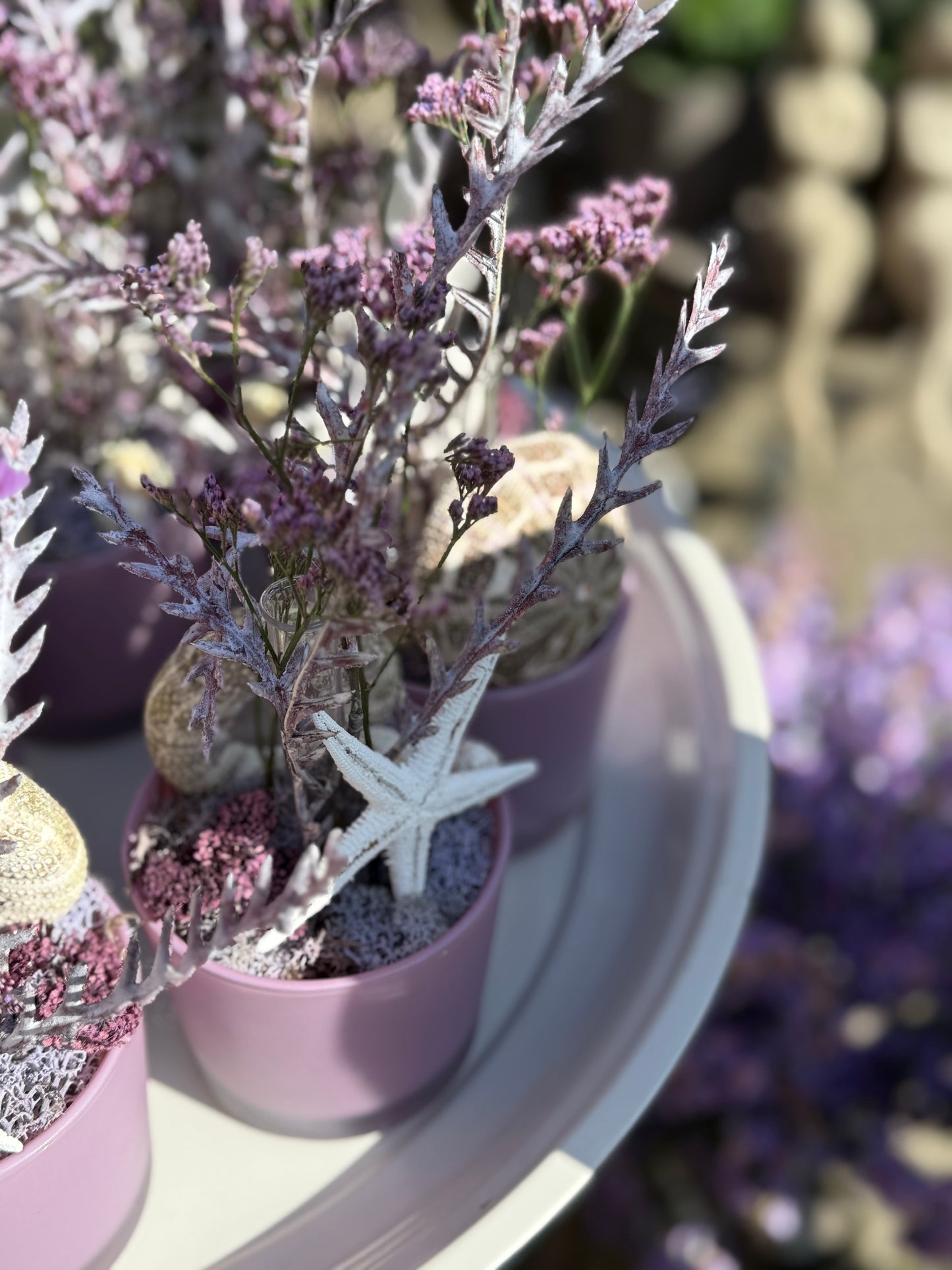 Gesteck trocken mit Rörchen für frische Blüte (frische Blüte nicht mit im Paket )