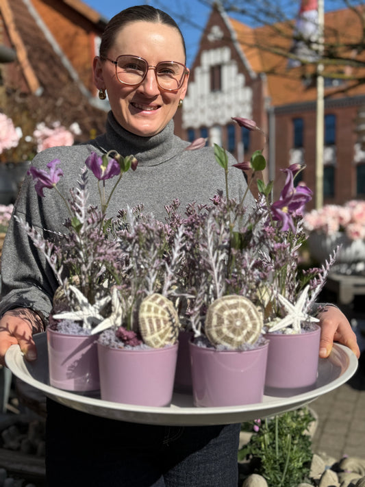 Gesteck trocken mit Rörchen für frische Blüte (frische Blüte nicht mit im Paket )