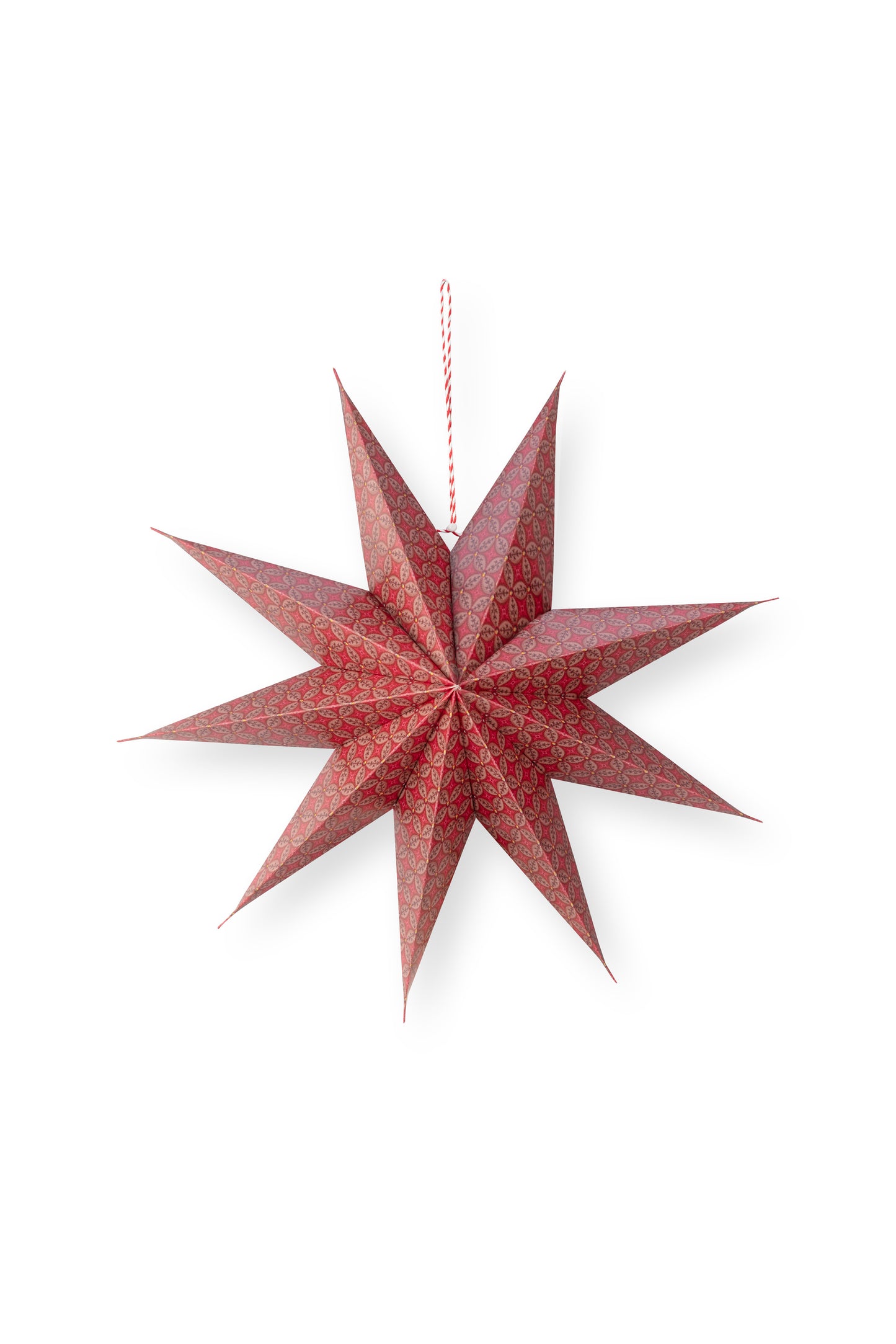 Weihnachtsstern aus Papier mit Druck Bustanie Rot von Pip Studio