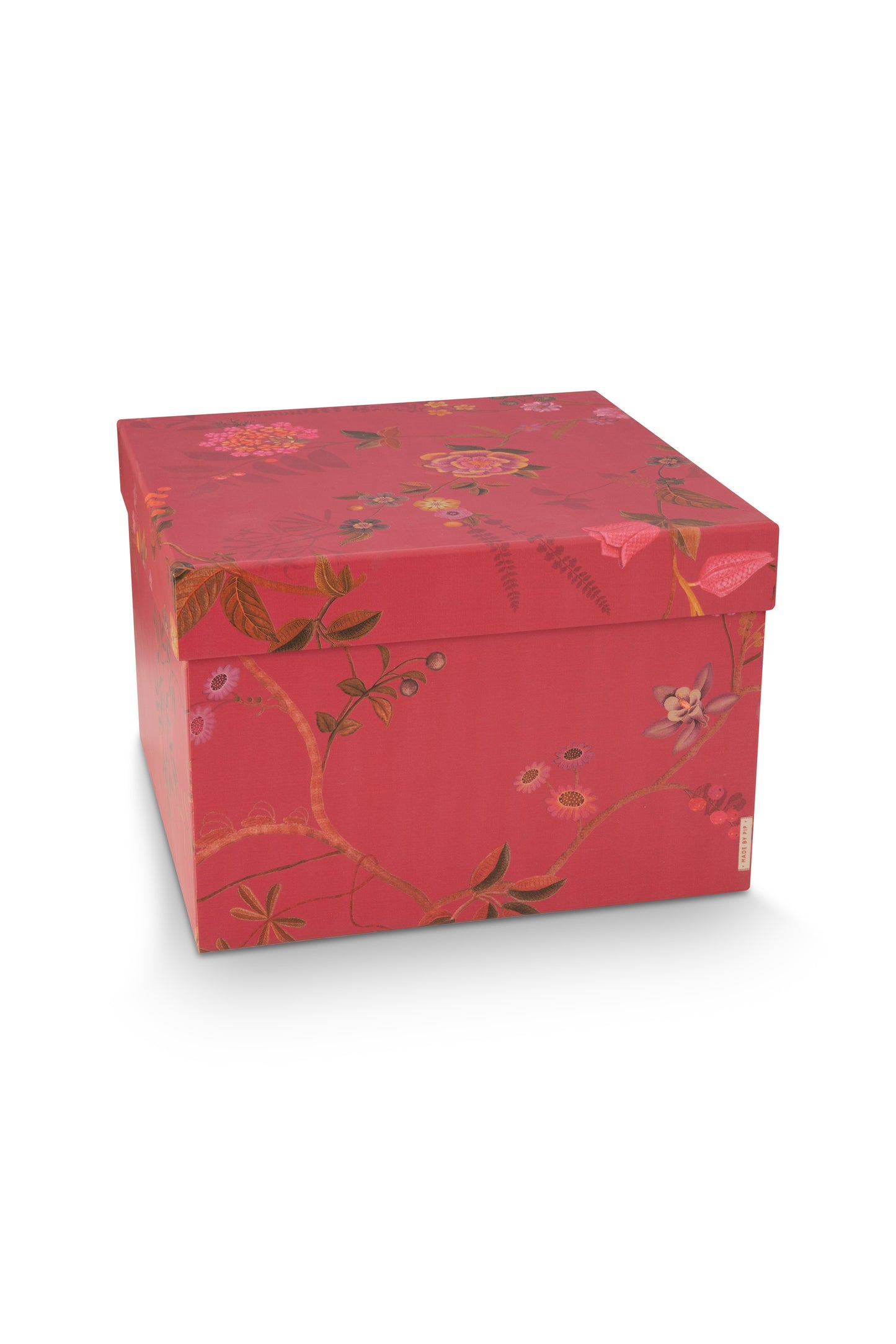 Set/2 Schachtel Quadrat Blooming Tales Rot  von Pip Studio