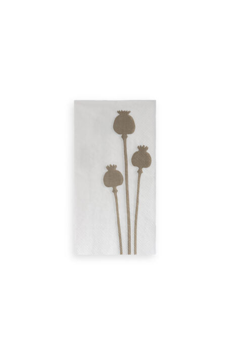 Vallmokaslar Papierserviette Weiß von Storefactory