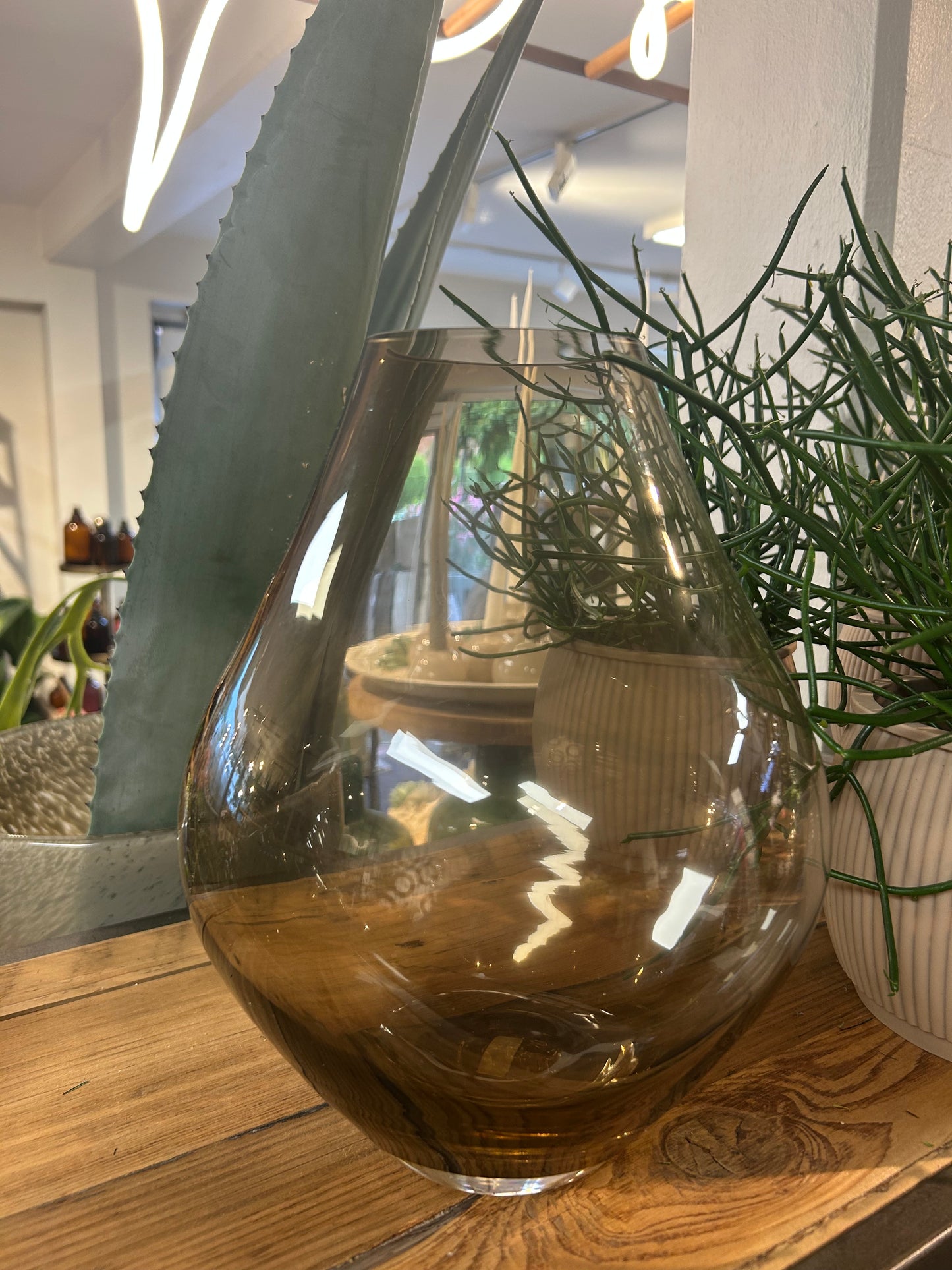 Glasvase Amber 1