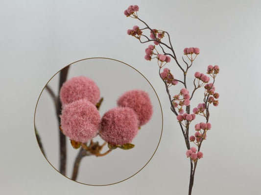 Seidenblumen Miniallium-Zweig Pink Seidenblume/Kunstblume