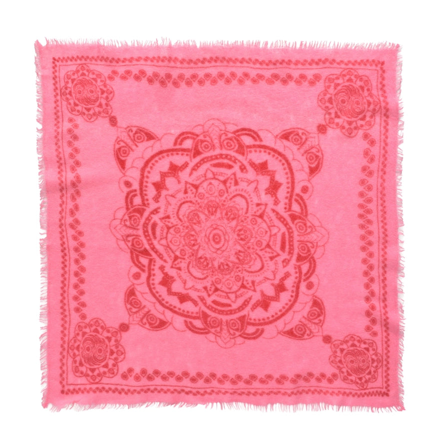 Cashmere Schal/Bandana Ornament in Pink