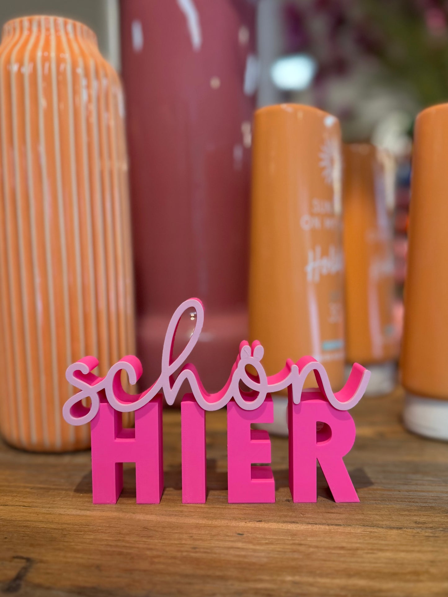 Schild Aufsteller Schön hier