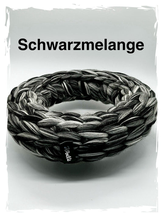 Wollkranz Schwarzmelange