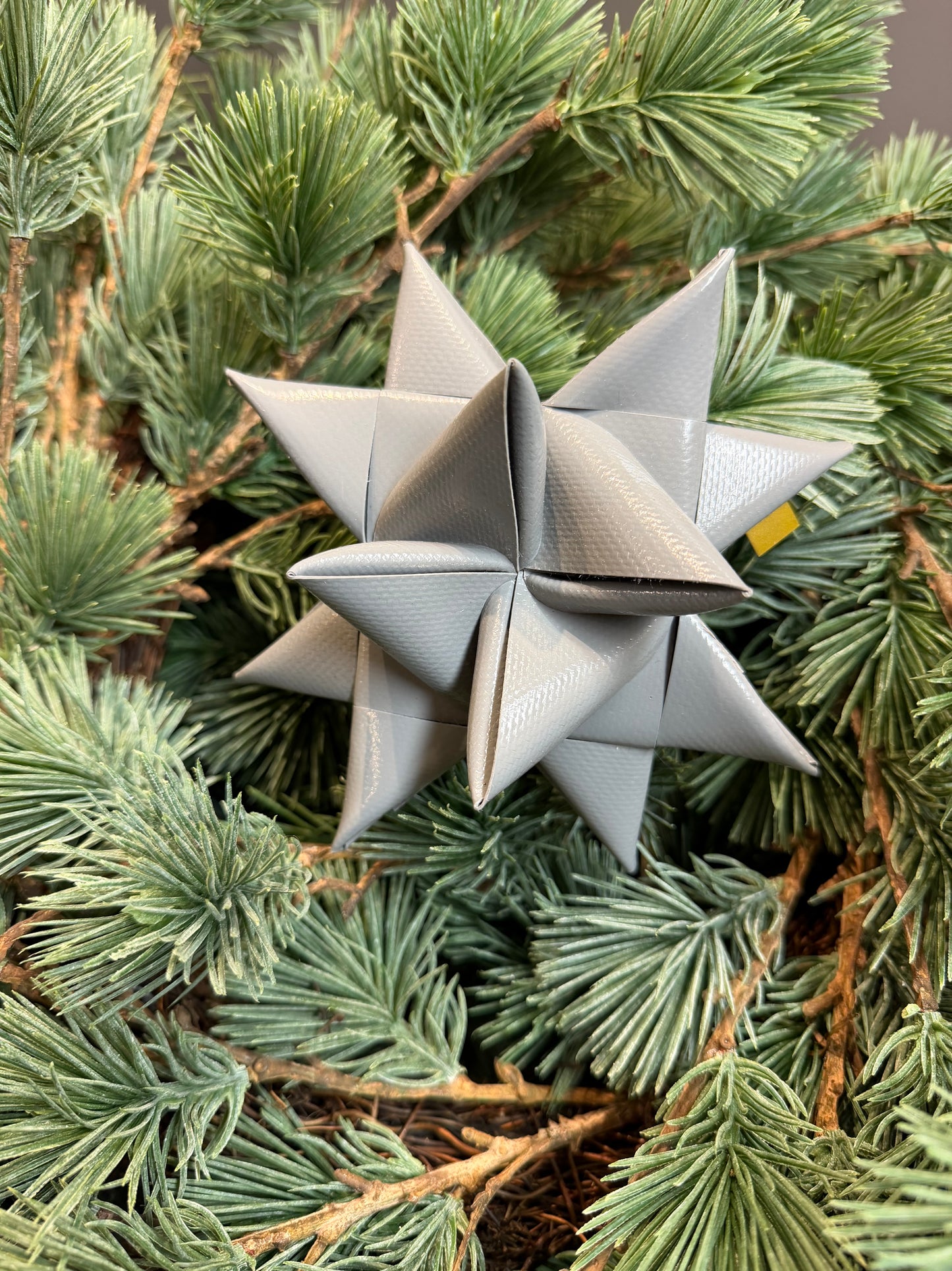 Segeltuch Stern  in Grau zwei Größen Plane Outdoor