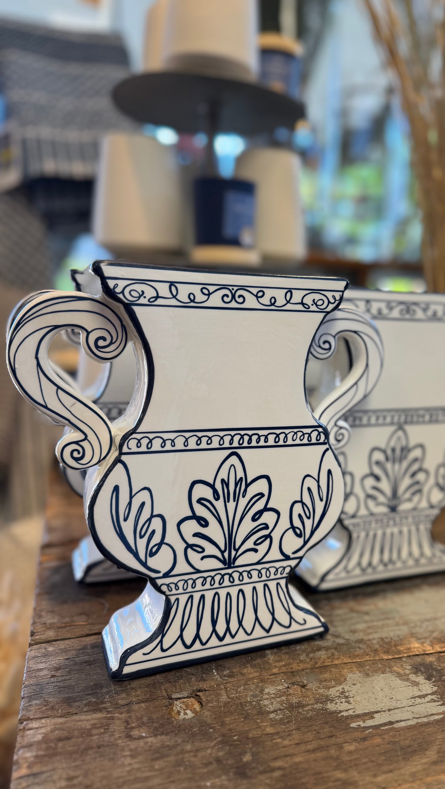 Vase Dolomitblau
