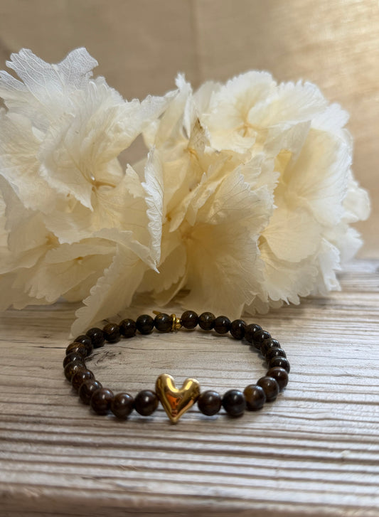 Armband Yvonne Gold /Bronze mit Herz