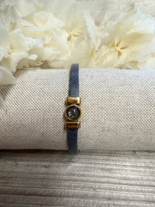 Armband Isabel Gold mit  Cabochon in verschiedenen Größen