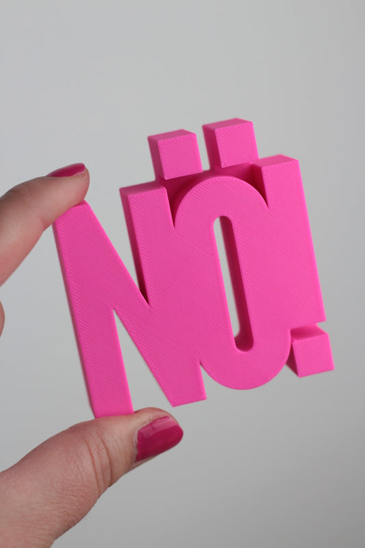 "NÖ" Aufsteller Pink