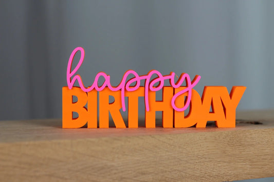 "Happy Birthday" Aufsteller