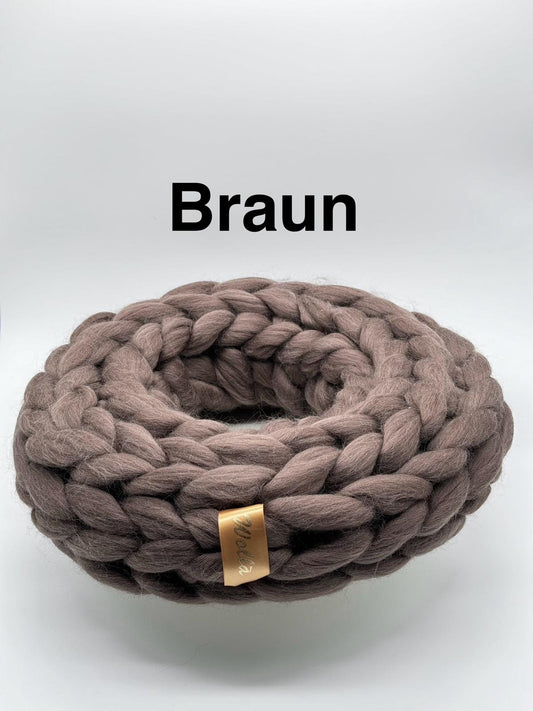 Wollkranz Braun
