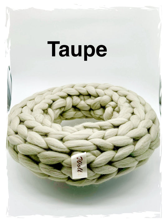 Wollkranz Taupe