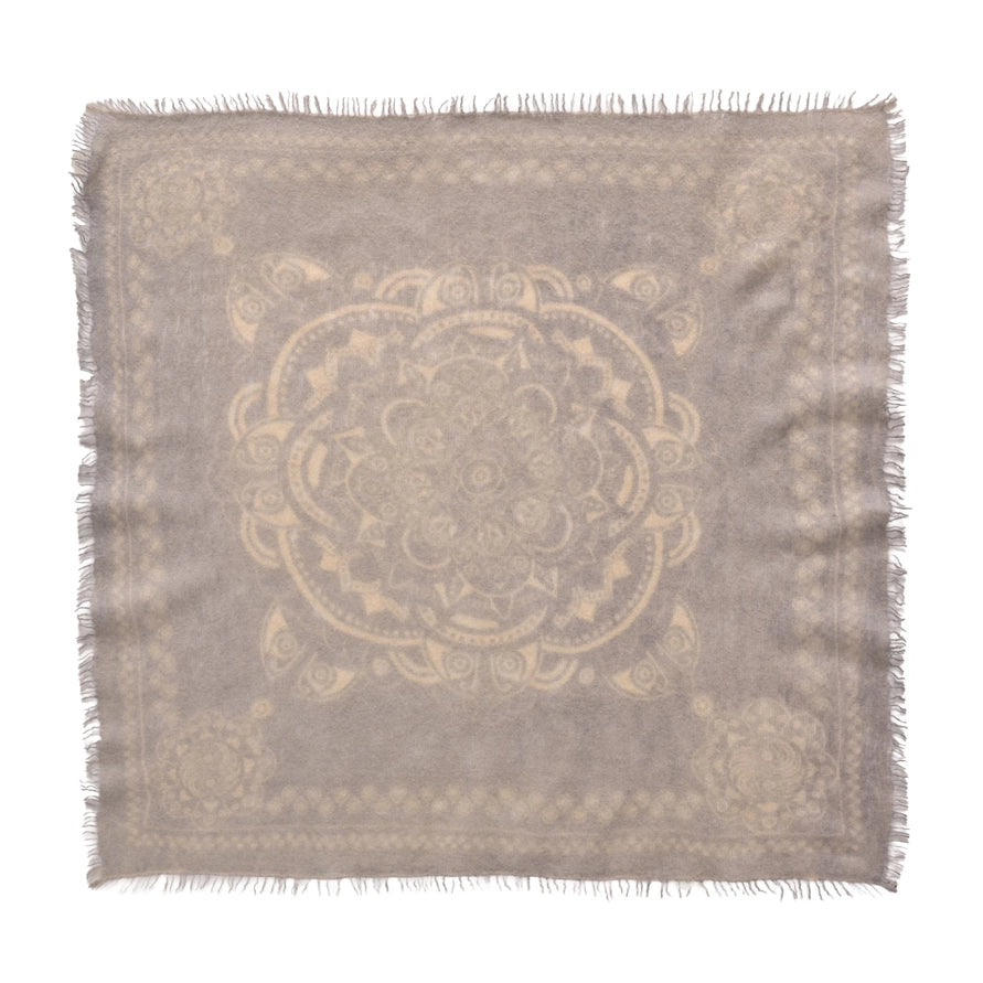 Cashmere Schal/Bandana Ornament in Taupe