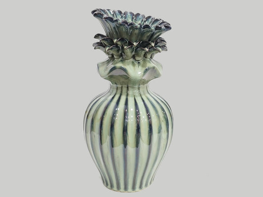 Keramik Vase Ananas Ø 20,5 x 40 cm