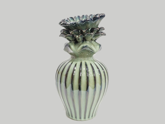 Keramik Vase Ananas Ø 17 x 32,5cm
