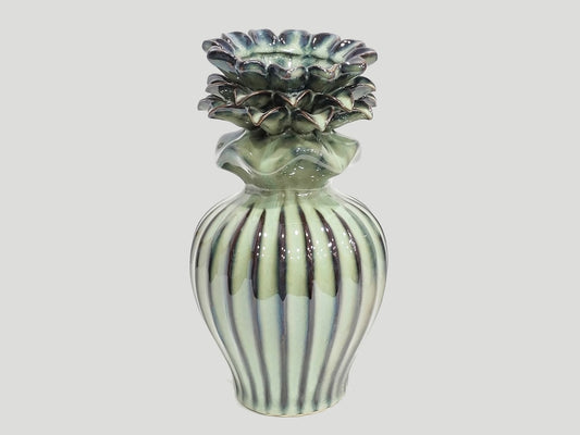 Keramik Vase Ananas Ø 13,5 x 25 cm
