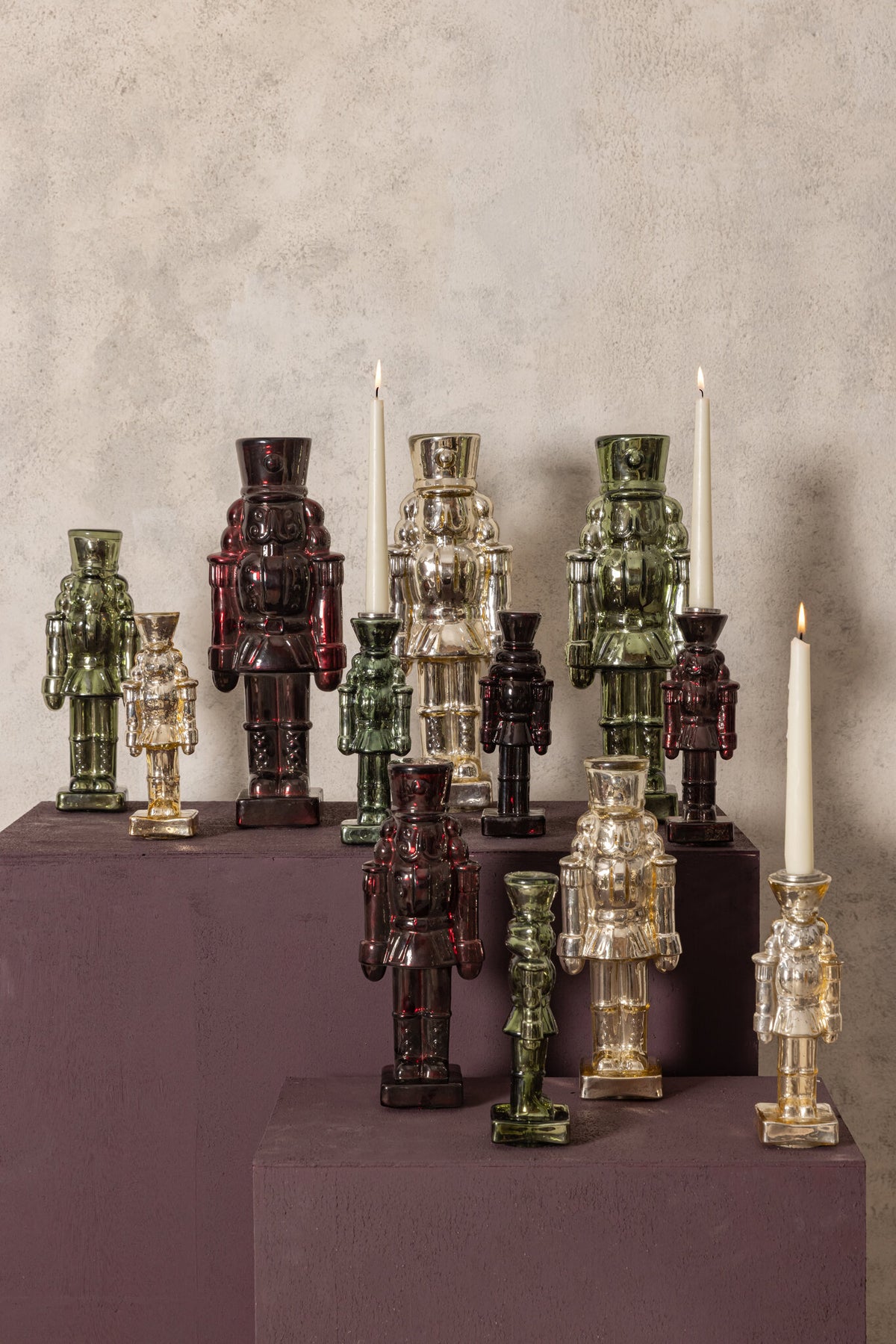 Nussknacker Glas Rot M