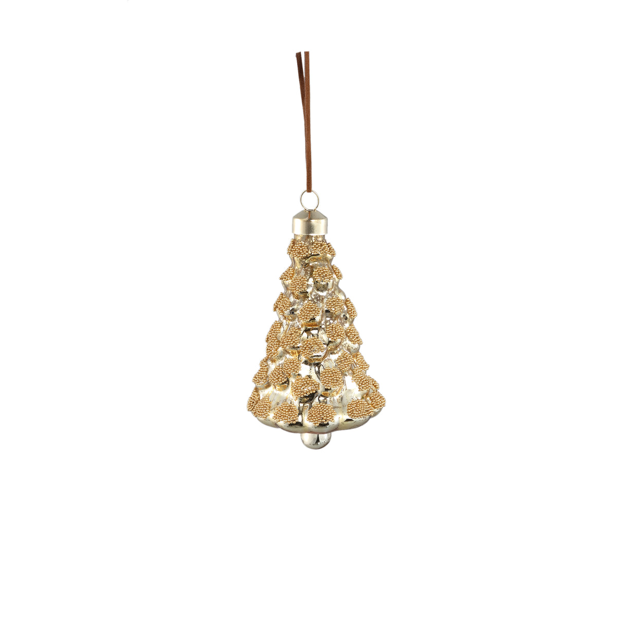 Glastannenbaum Baumhänger Luca in Gold in zwei Größen