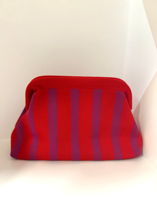 Tasche rot-lila Streifen