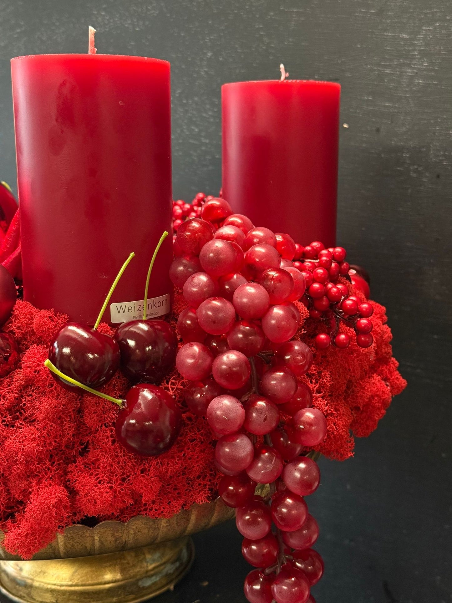 Adventskranz „all Red“