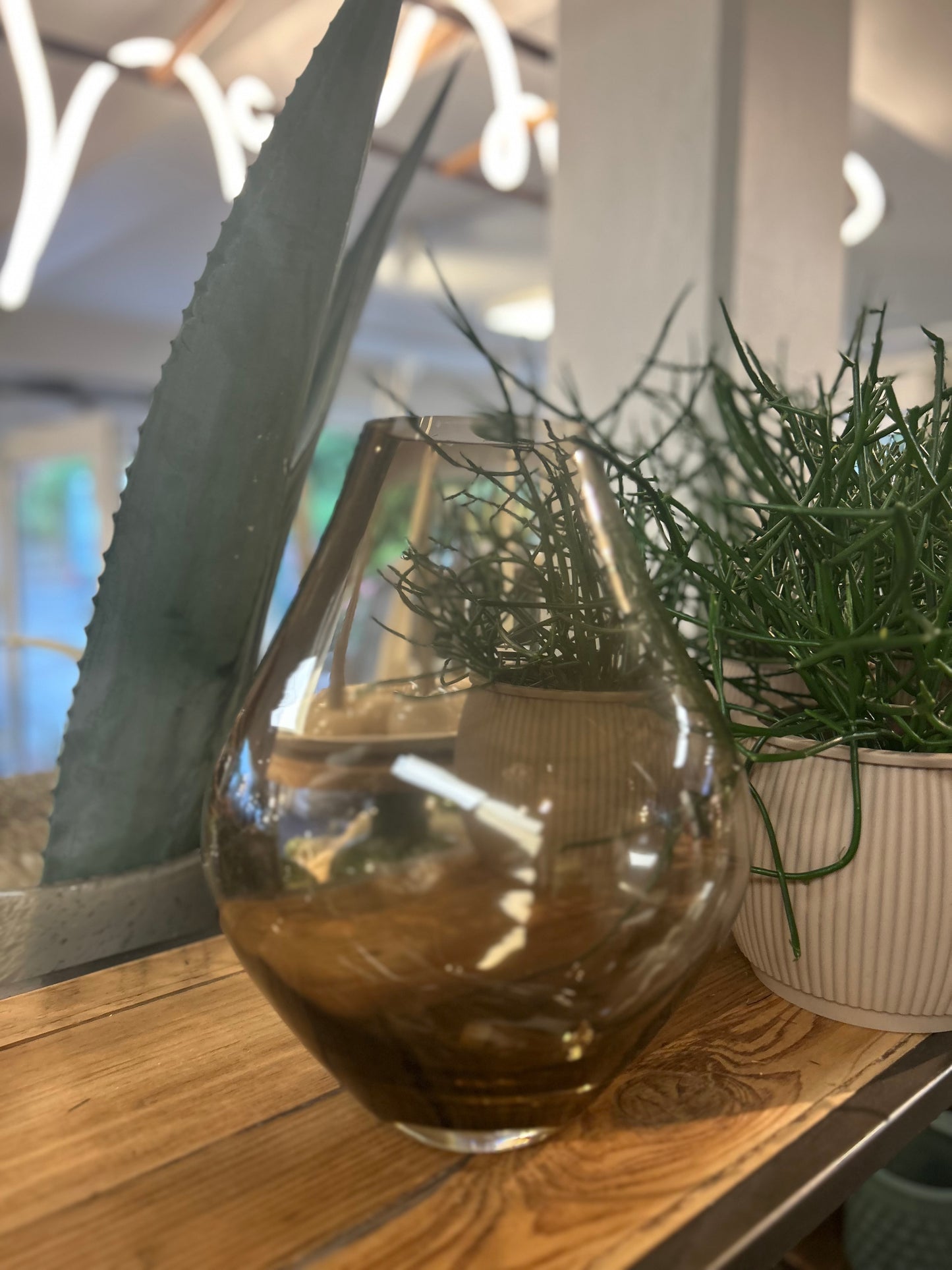 Glasvase Amber 1