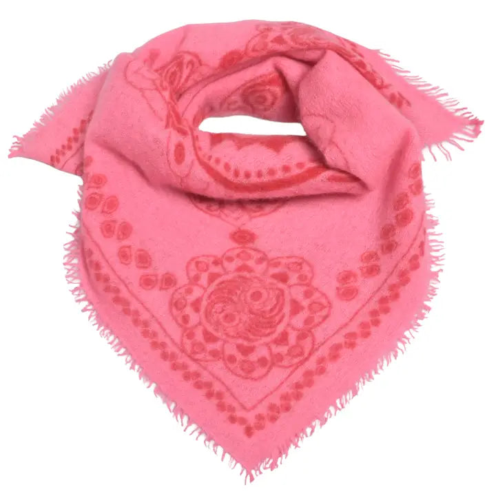 Cashmere Schal/Bandana Ornament in Pink