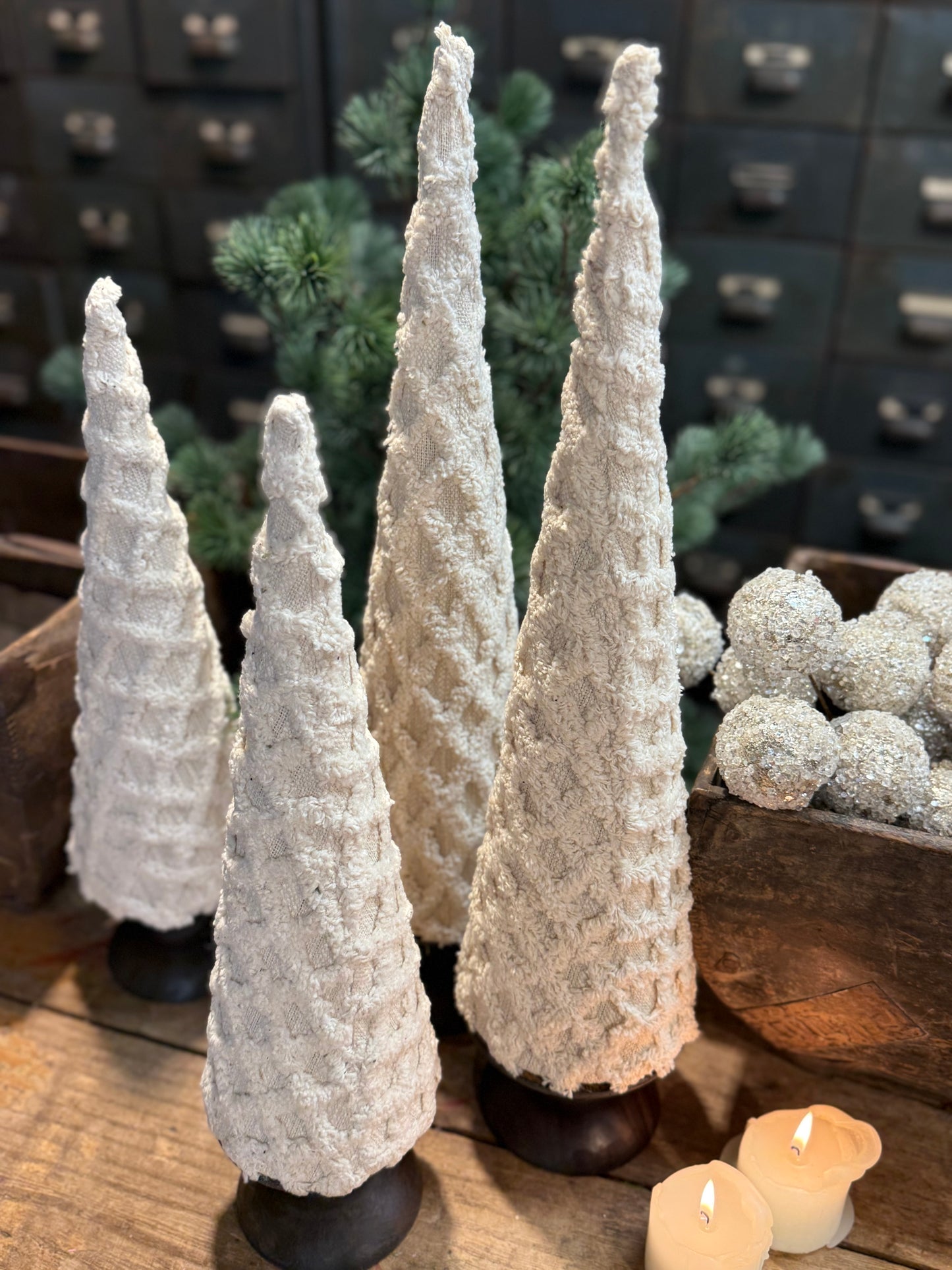 Tannenbaum Stoff Creme L