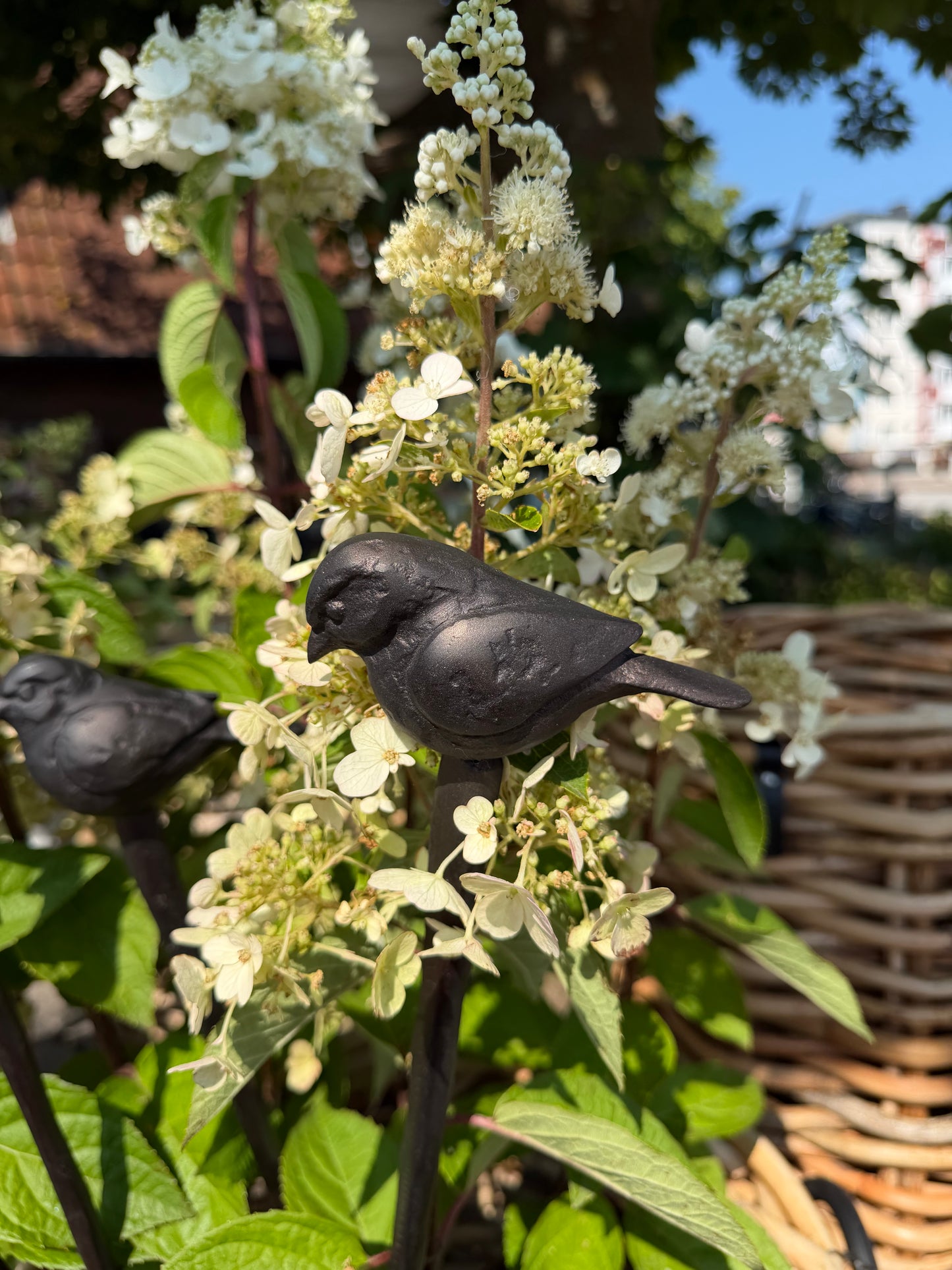 Gartenstecker Spatz
